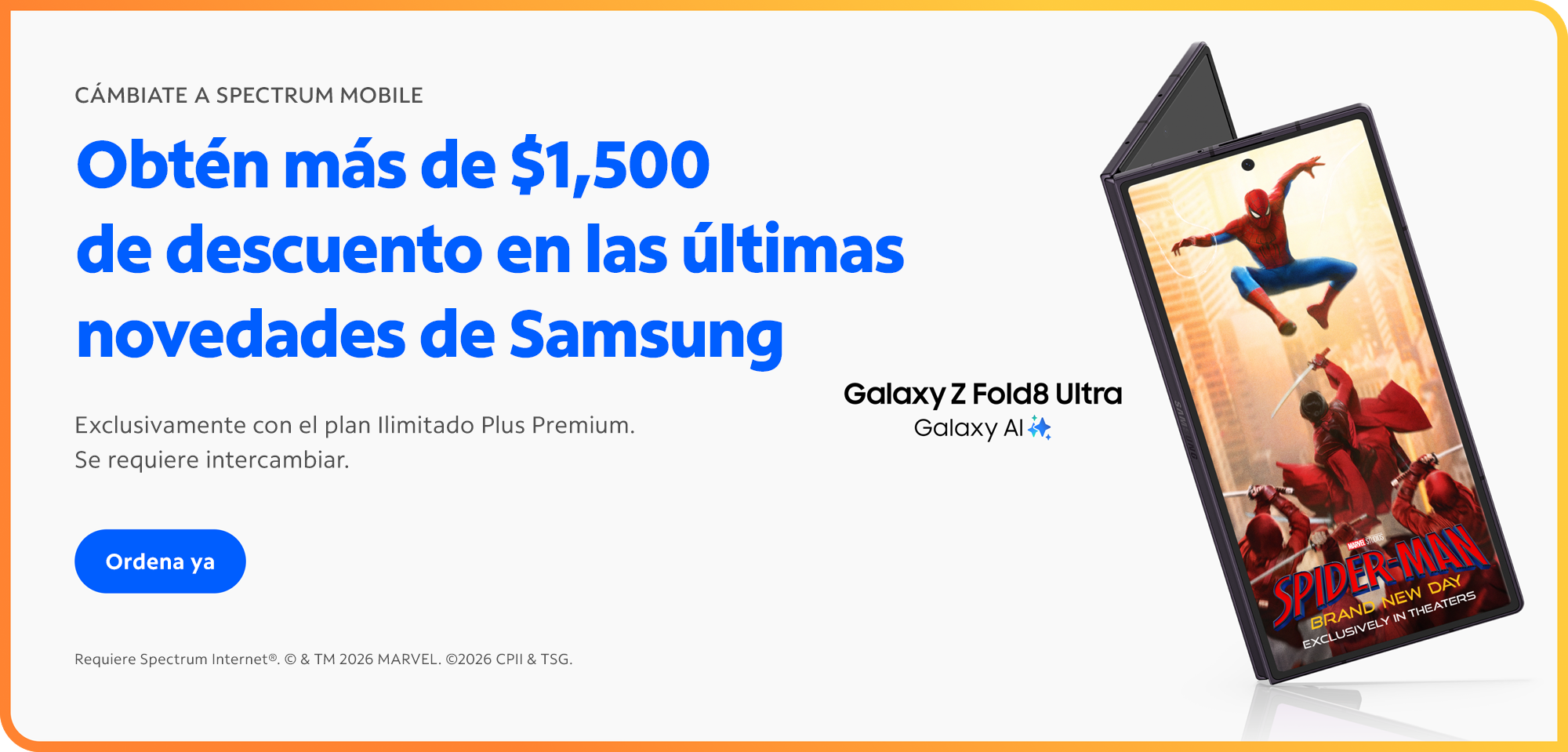 anuncio de samsung galaxy zfold 8