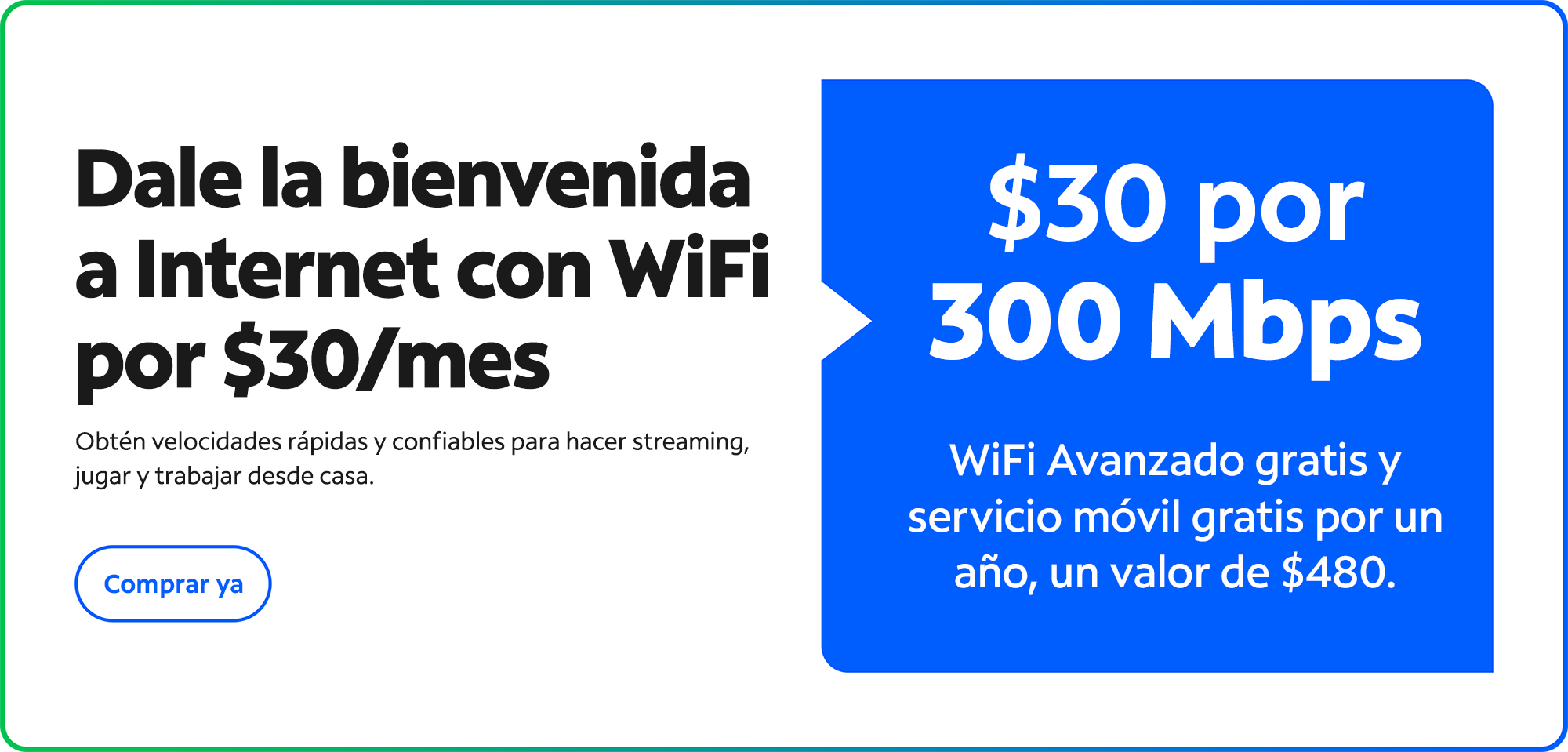 $30/mo for 300 Mbps from Spectrum