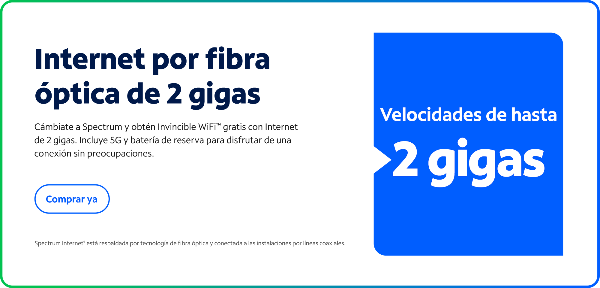 Updated 2 gig banner (different from a/b test)