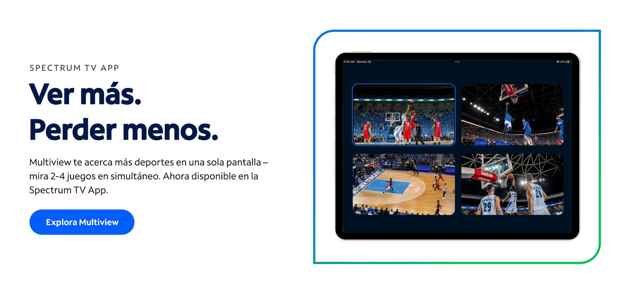 Anuncio estático para páginas de streaming de TV de las finales de la NBA.