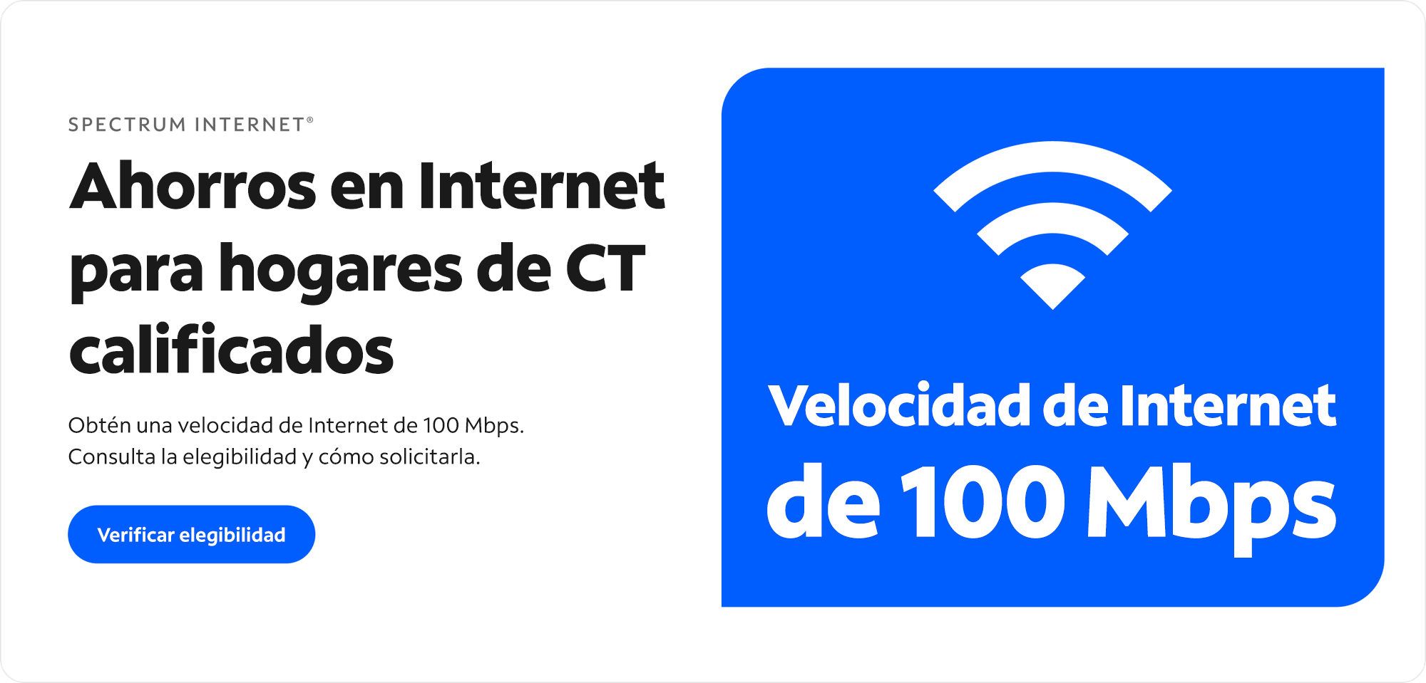 Spectrum Internet CT Access Banner